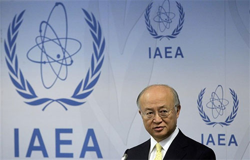 El director de la AIEA Yukiya Amano Los firmantes del acuerdo nuclear con Irán se reúnen por primera vez sin EEUU